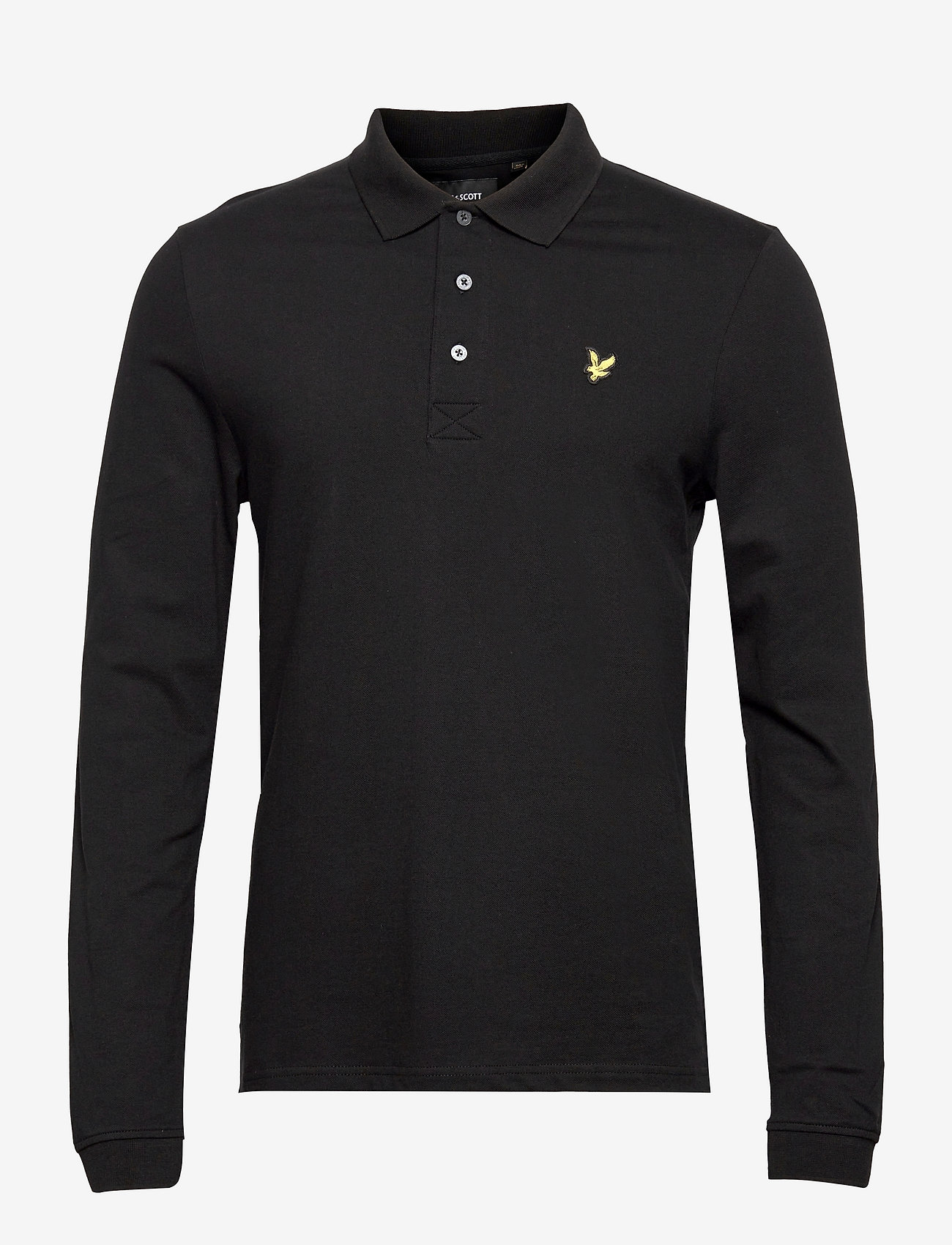 Lyle & Scott - LS Polo Shirt - langærmede poloer - jet black - 0