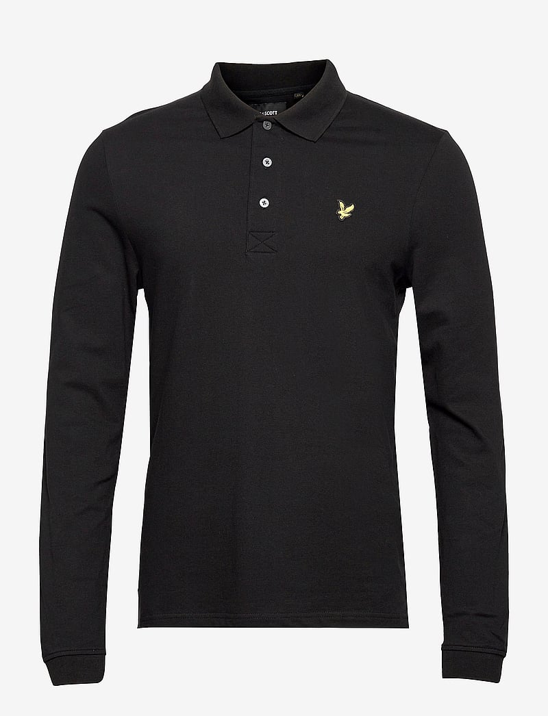 Lyle & Scott - LS Polo Shirt - långärmade pikéer - jet black - 1
