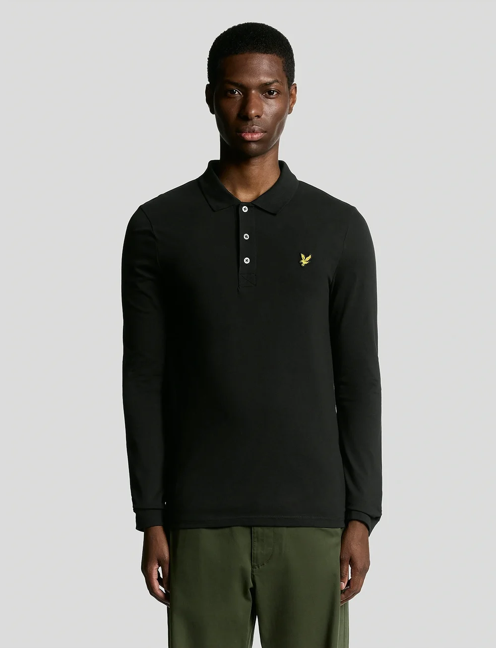 Lyle & Scott - LS Polo Shirt - pikkade varrukatega polod - jet black - 0