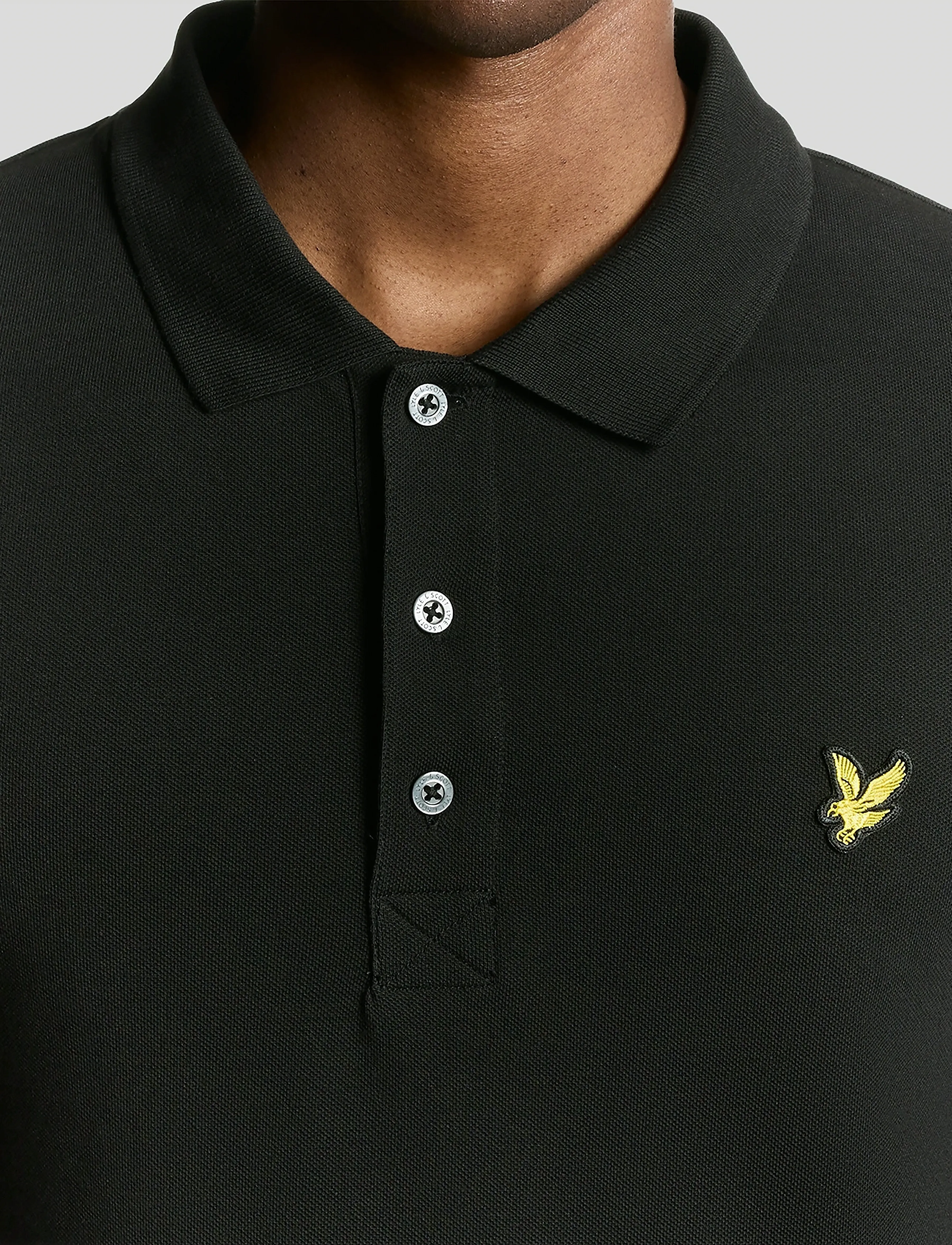 Lyle & Scott - LS Polo Shirt - langärmelig - jet black - 5