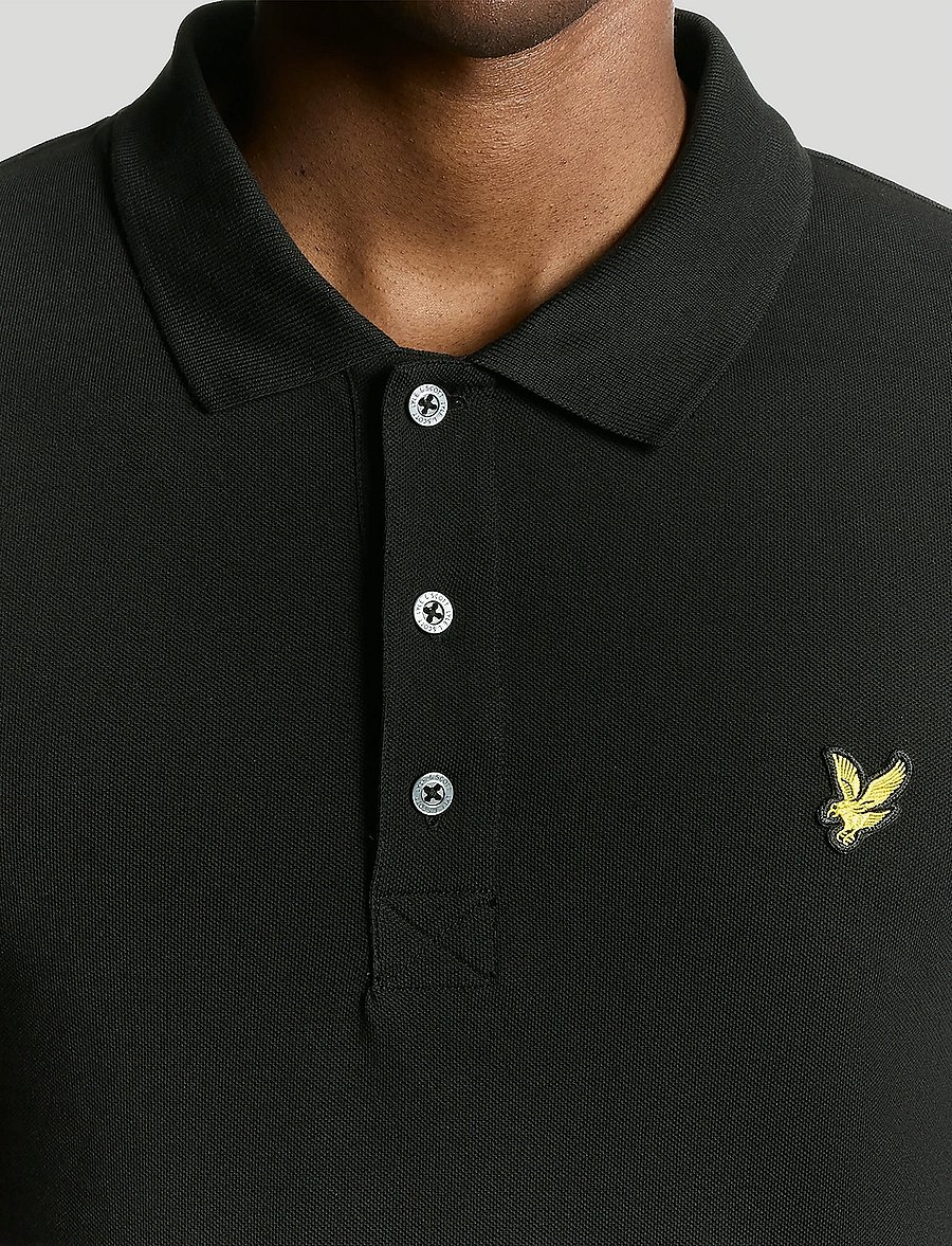 Lyle & Scott - LS Polo Shirt - langärmelig - jet black - 5