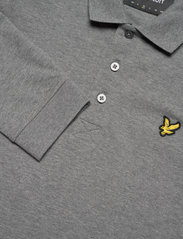 Lyle & Scott - LS Polo Shirt - pitkähihaiset - mid grey marl - 5