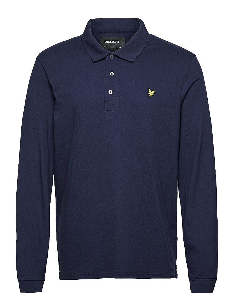 Lyle & Scott - LS Polo Shirt - långärmade pikéer - navy - 1
