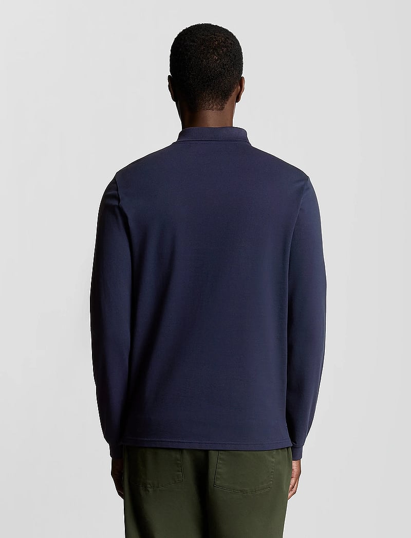 Lyle & Scott - LS Polo Shirt - långärmade pikéer - navy - 2