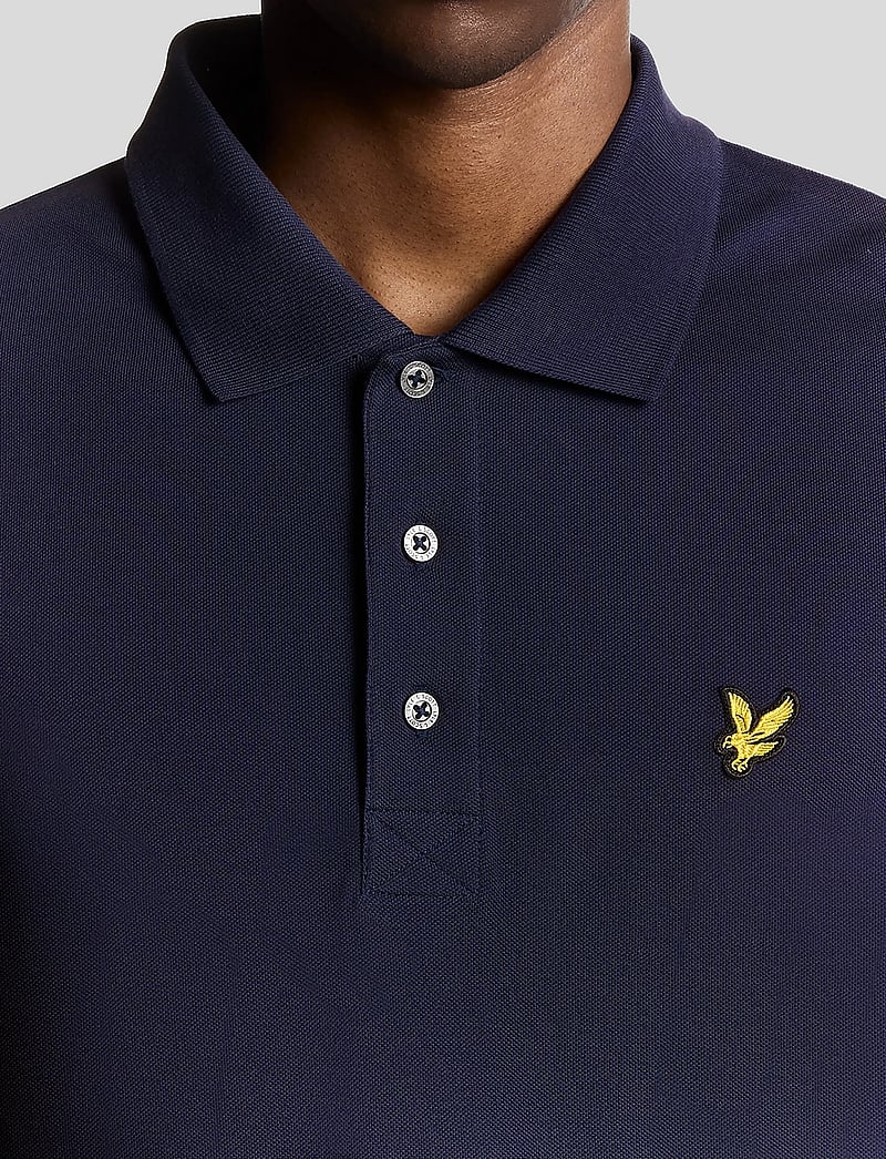 Lyle & Scott - LS Polo Shirt - långärmade pikéer - navy - 4