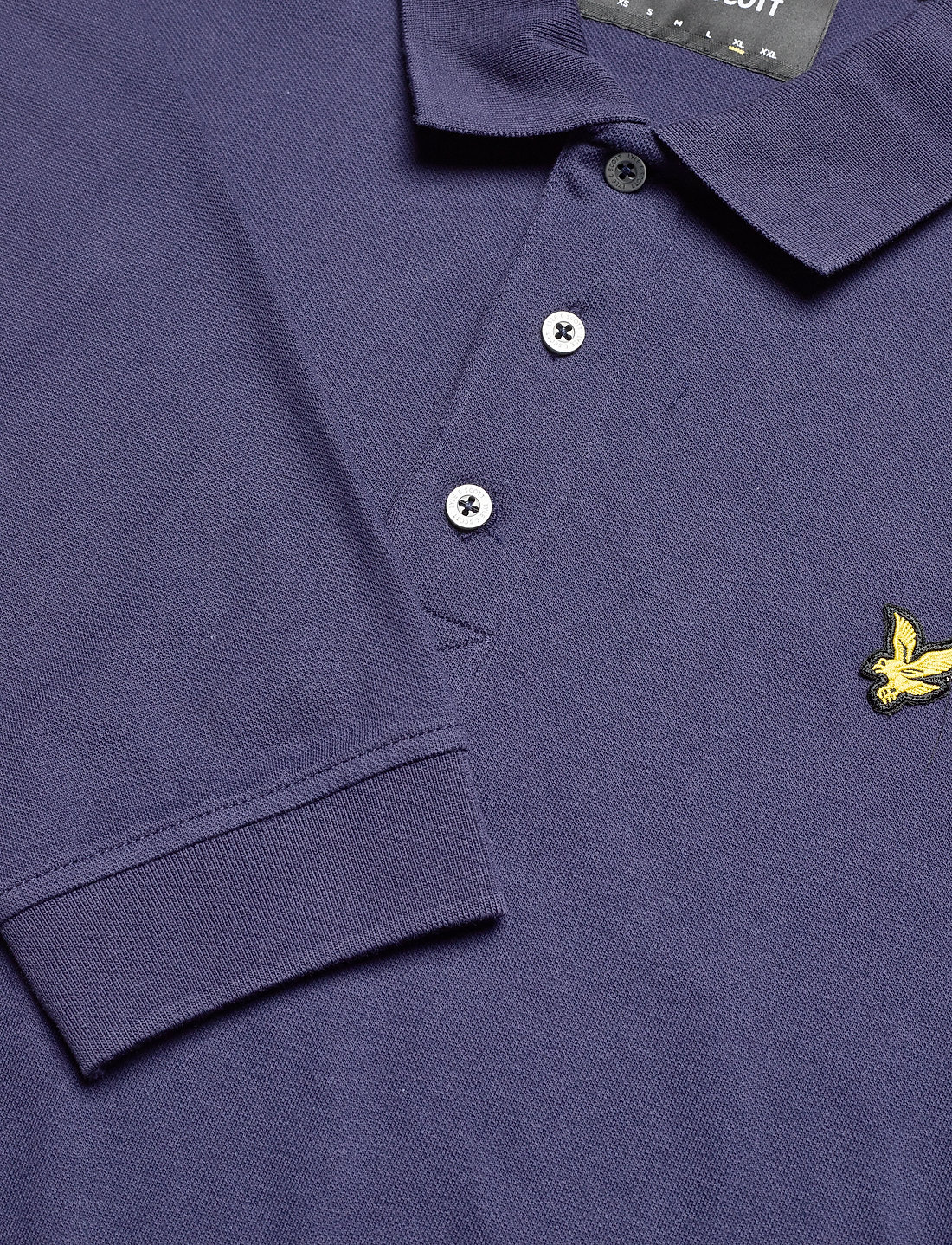 Lyle and scott long sleeve polo shirt sales