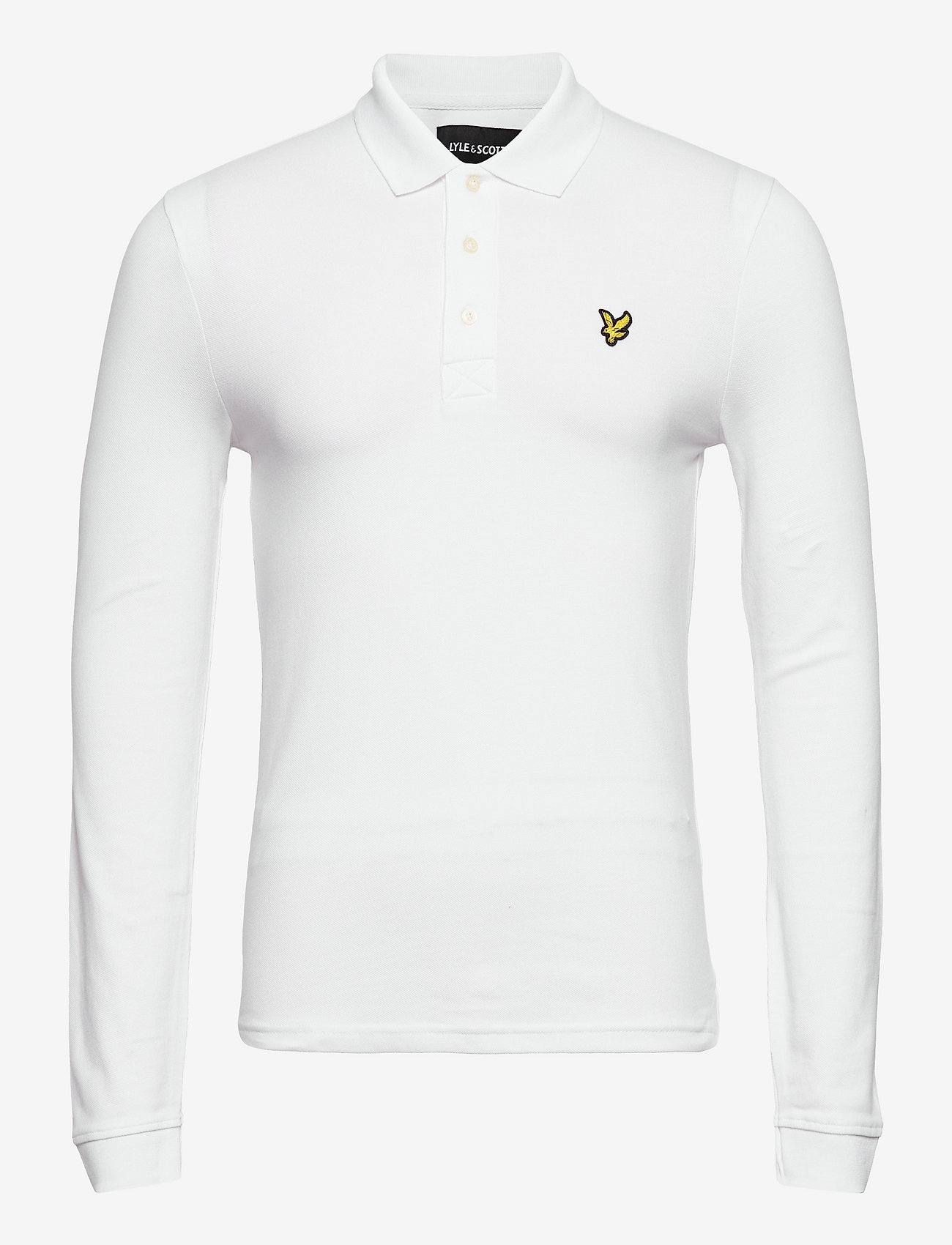 Lyle & Scott - LS Polo Shirt - långärmade pikéer - white - 0