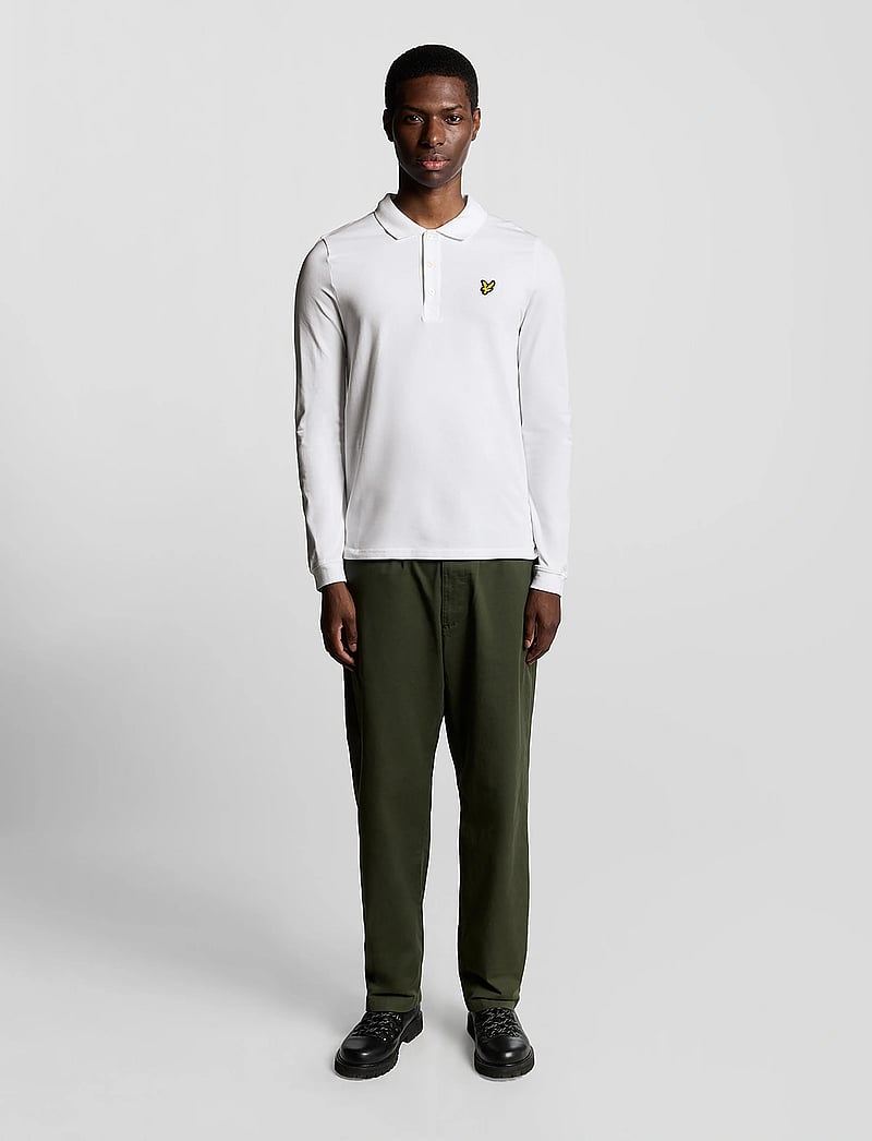 Lyle & Scott - LS Polo Shirt - langärmelig - white - 4