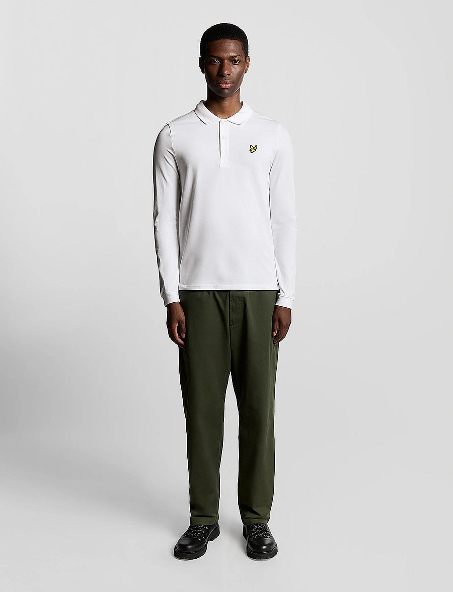 Lyle & Scott - LS Polo Shirt - pikkade varrukatega polod - white - 4