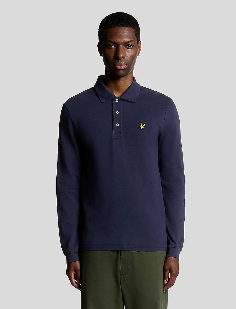 Lyle & Scott - LS Polo Shirt - langærmede poloer - z99 navy - 0