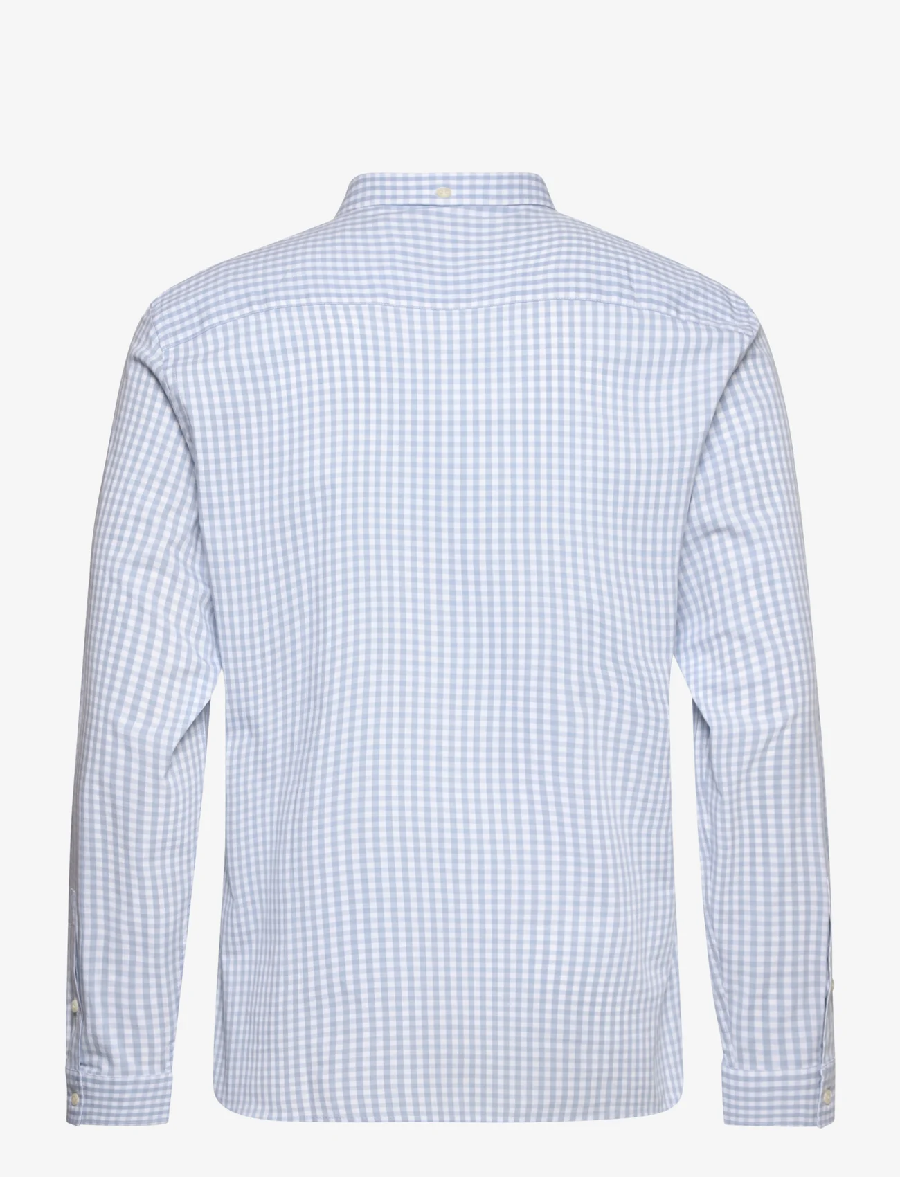 Lyle & Scott - LS Slim Fit Gingham Shirt - rutiga skjortor - light blue/ white - 1