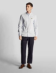 Lyle & Scott - LS Slim Fit Gingham Shirt - rutede skjorter - light blue/ white - 4