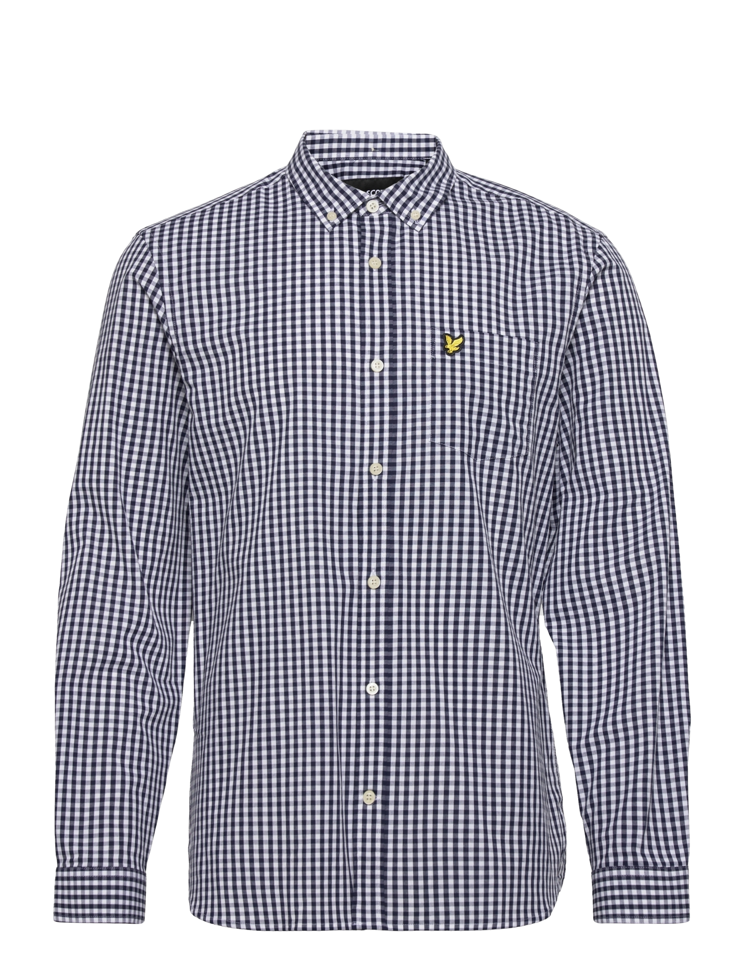 Lyle & Scott LS Slim Fit Gingham Shirt - Skjorter - NAVY/WHITE / multi