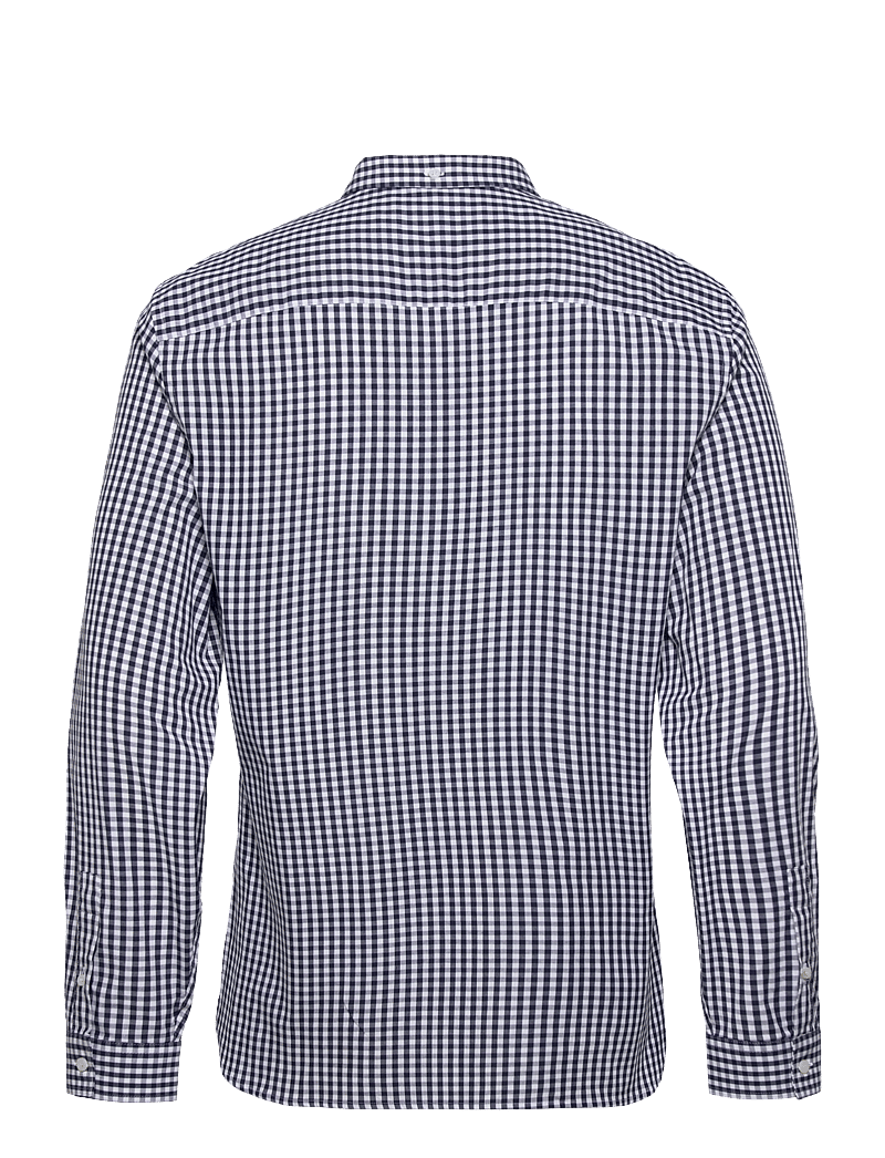 Lyle & Scott - LS Slim Fit Gingham Shirt - rutiga skjortor - navy/white - 2