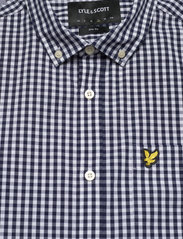 Lyle & Scott - LS Slim Fit Gingham Shirt - checkered shirts - navy/white - 6