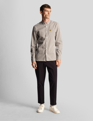 Lyle & Scott - LS Slim Fit Gingham Shirt - ternede skjorter - w536 olive/ white - 3