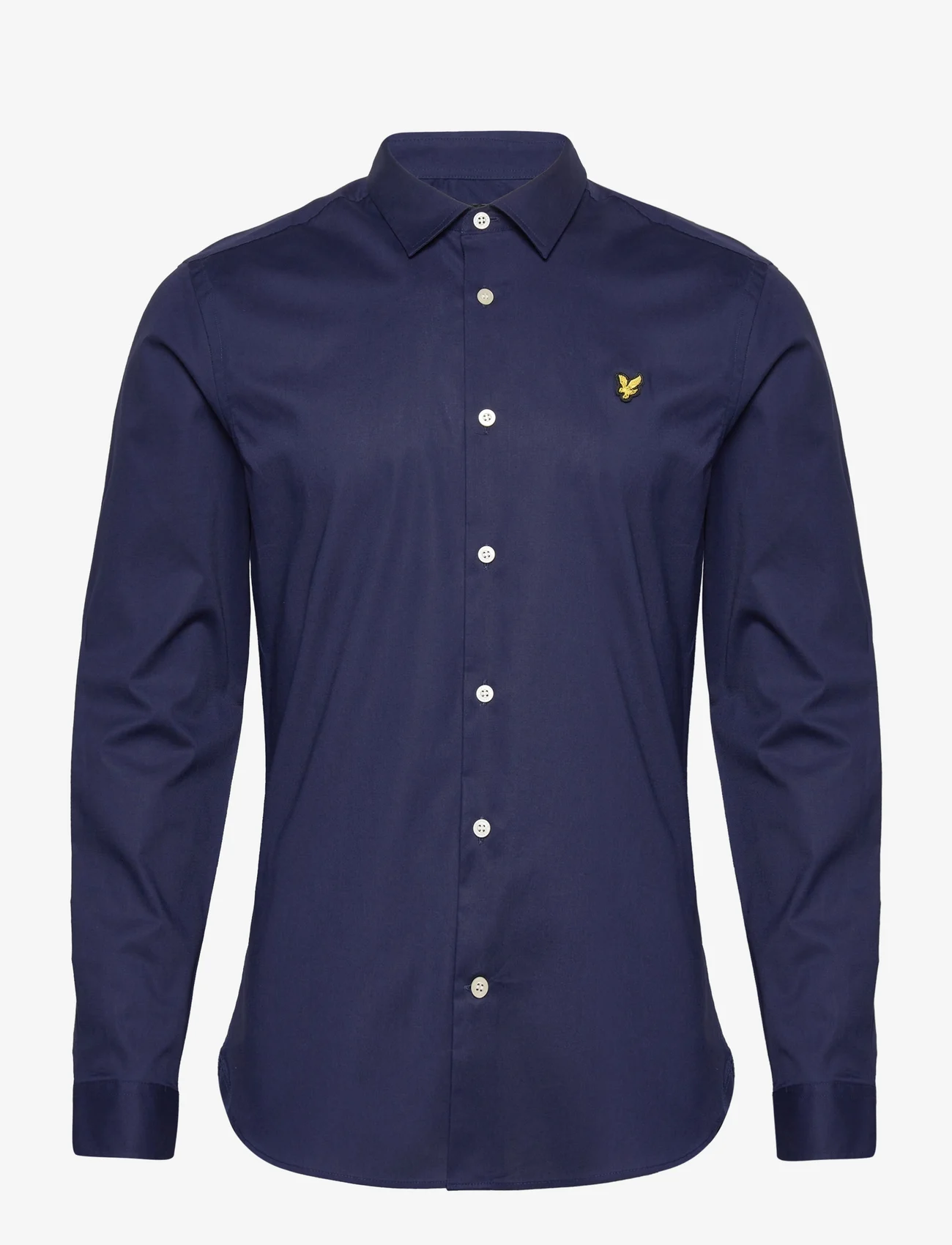 Lyle & Scott - LS Slim Fit Poplin Shirt - basic shirts - navy - 0