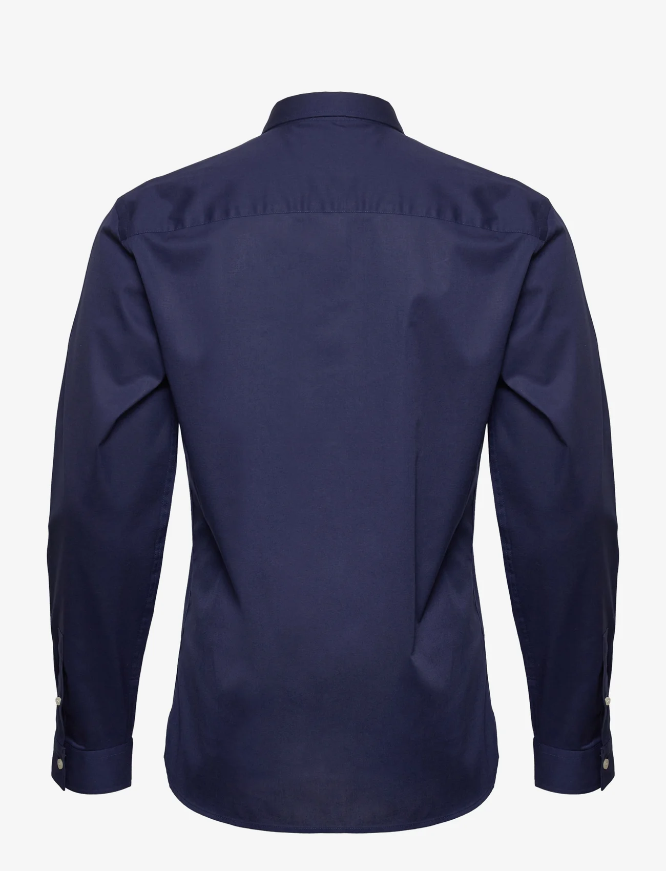 Lyle & Scott - LS Slim Fit Poplin Shirt - tavalised t-särgid - navy - 1