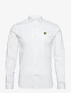 LS Slim Fit Poplin Shirt - WHITE