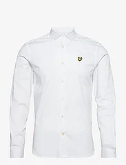 Lyle & Scott - LS Slim Fit Poplin Shirt - tavalised t-särgid - white - 0