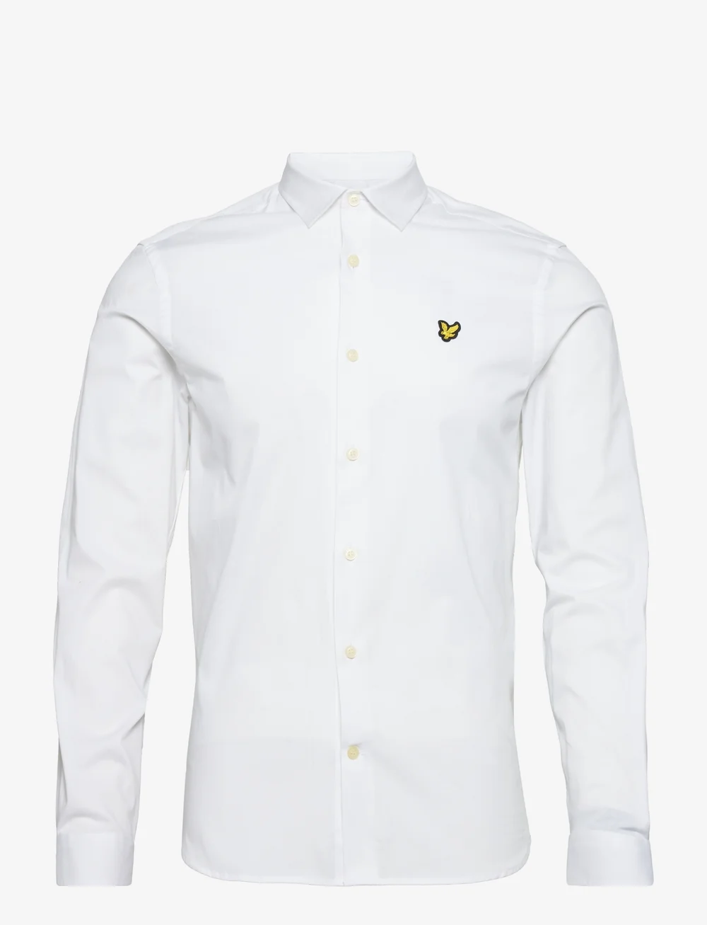 Lyle & Scott - LS Slim Fit Poplin Shirt - casual shirts - white - 1