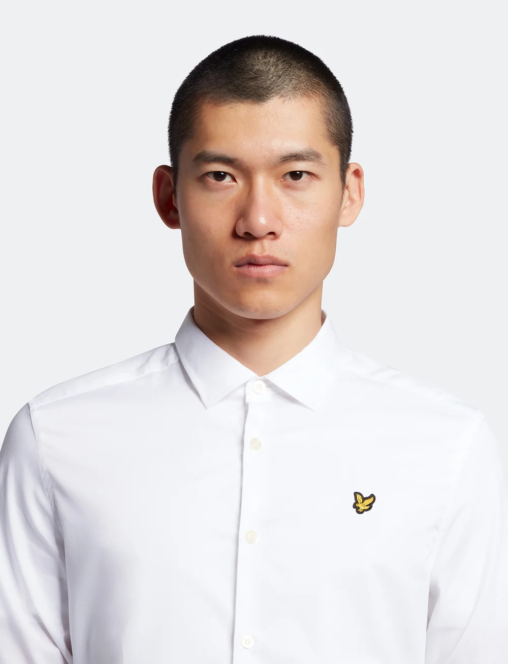 Lyle & Scott - LS Slim Fit Poplin Shirt - casual shirts - white - 4