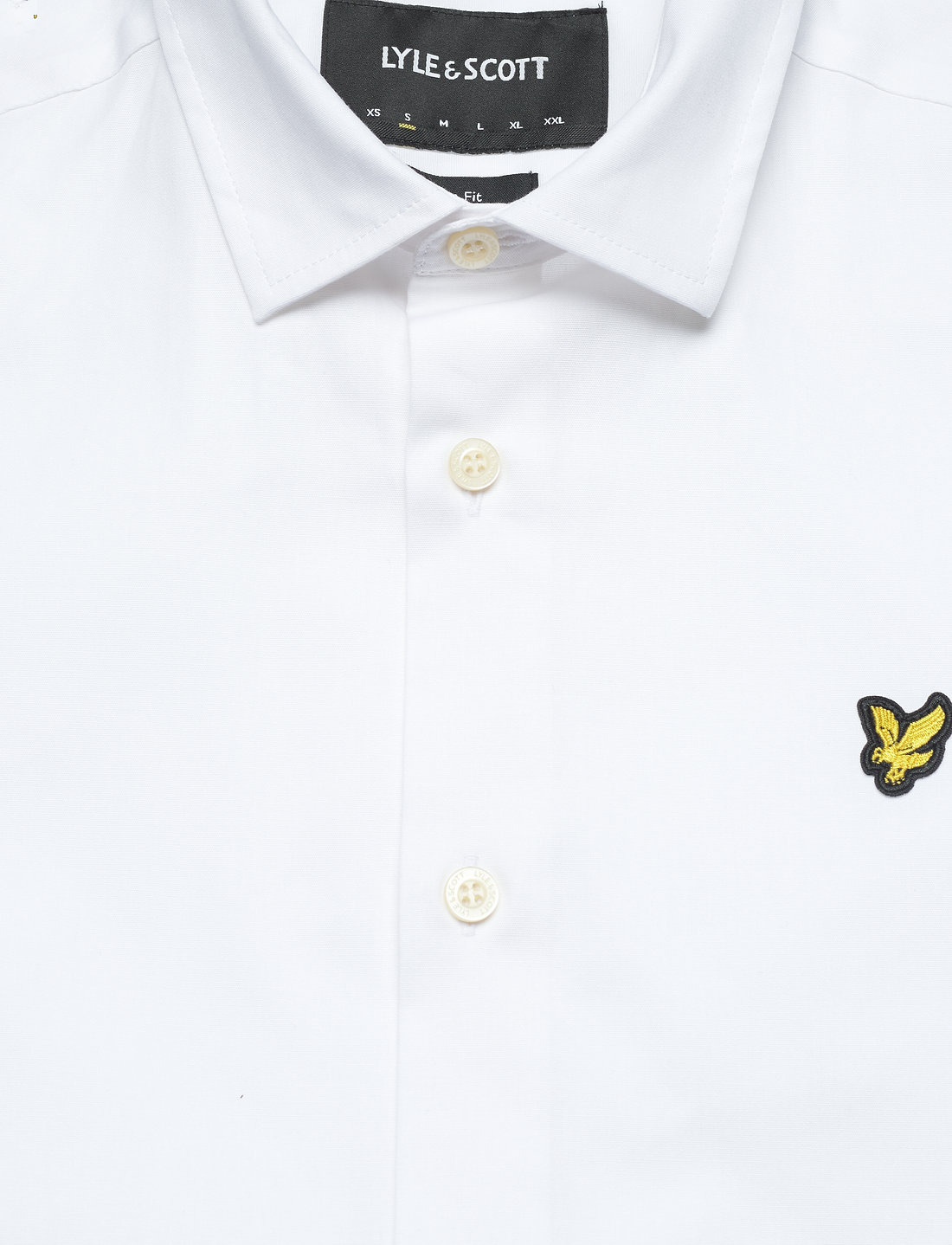 Lyle & Scott - LS Slim Fit Poplin Shirt - casual shirts - white - 5