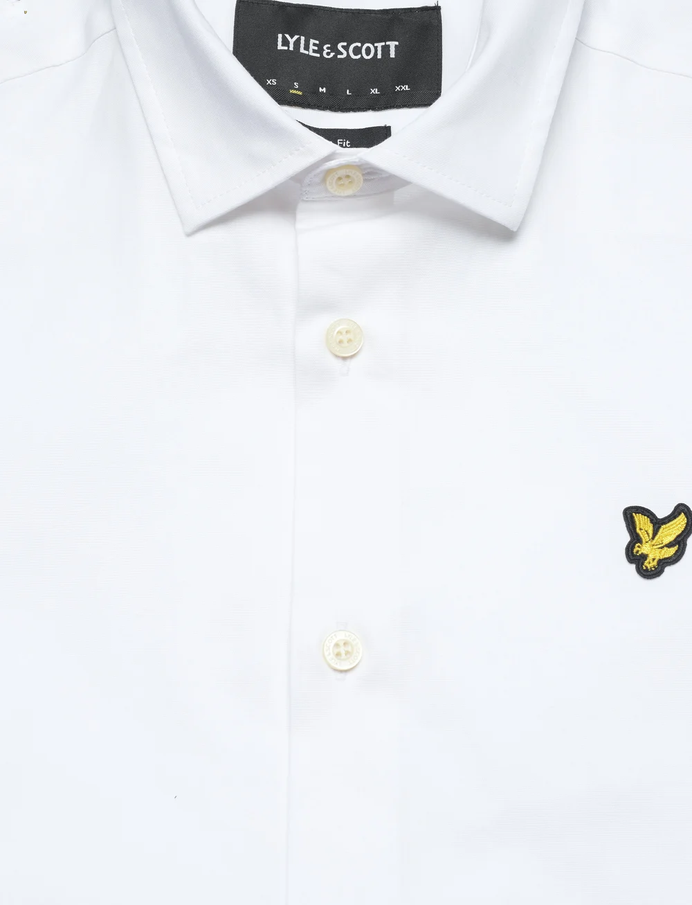 Lyle & Scott - LS Slim Fit Poplin Shirt - casual hemden - white - 5