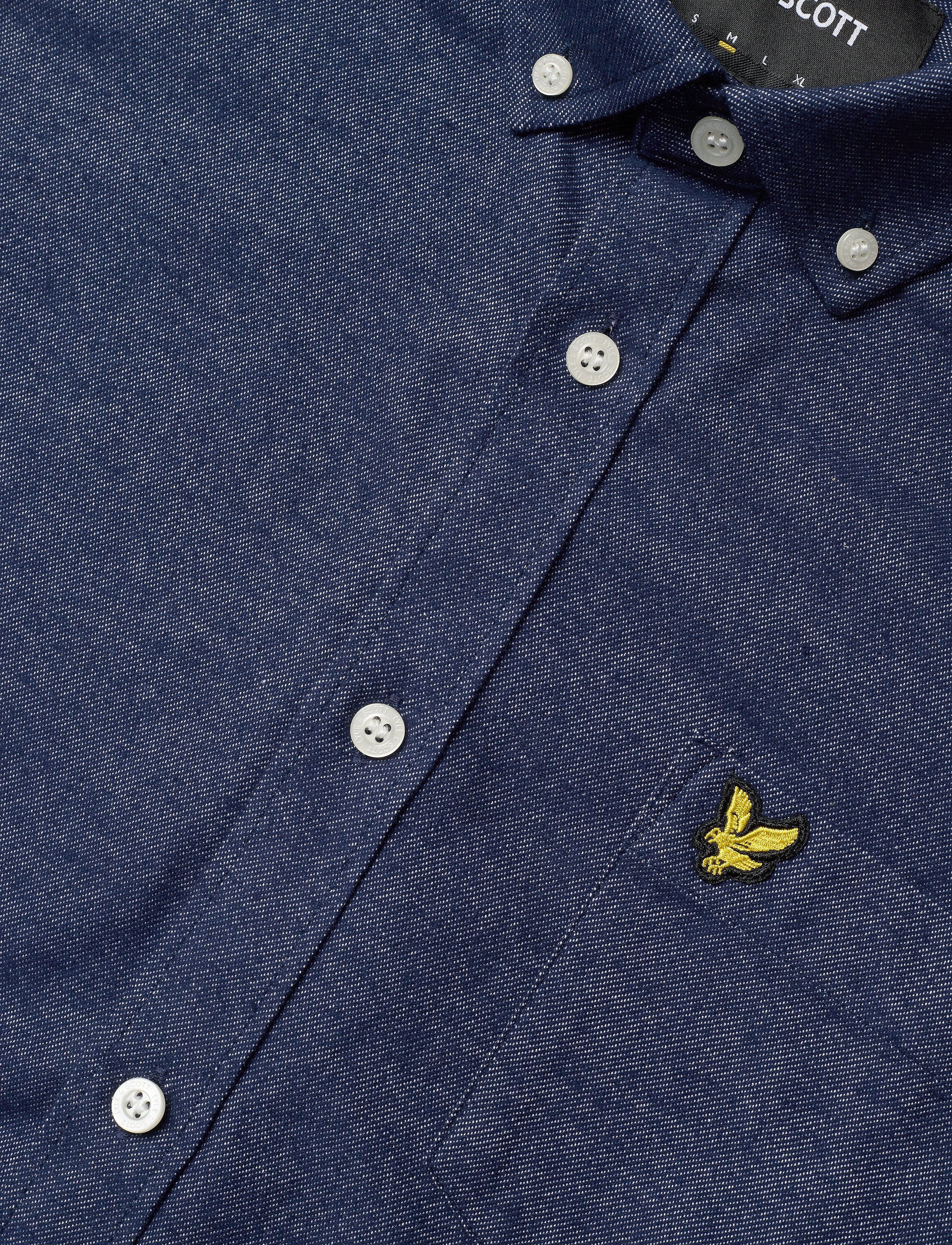 Lyle & Scott - Mottled Shirt - navy - 2