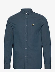 Lyle & Scott - Regular Fit Light Weight Oxford Shirt - oxford shirts - x028 apres navy/dark navy - 0