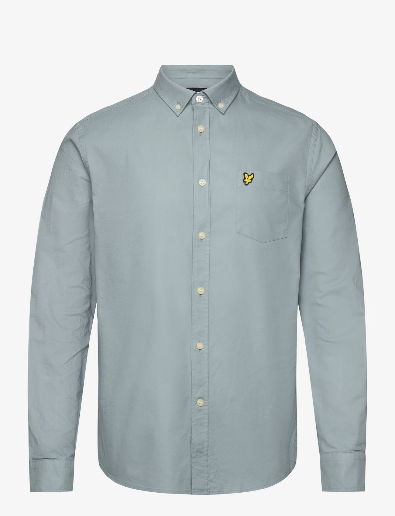 Lyle & Scott - Regular Fit Light Weight Oxford Shirt - oxford-skjorter - a19 slate blue - 0