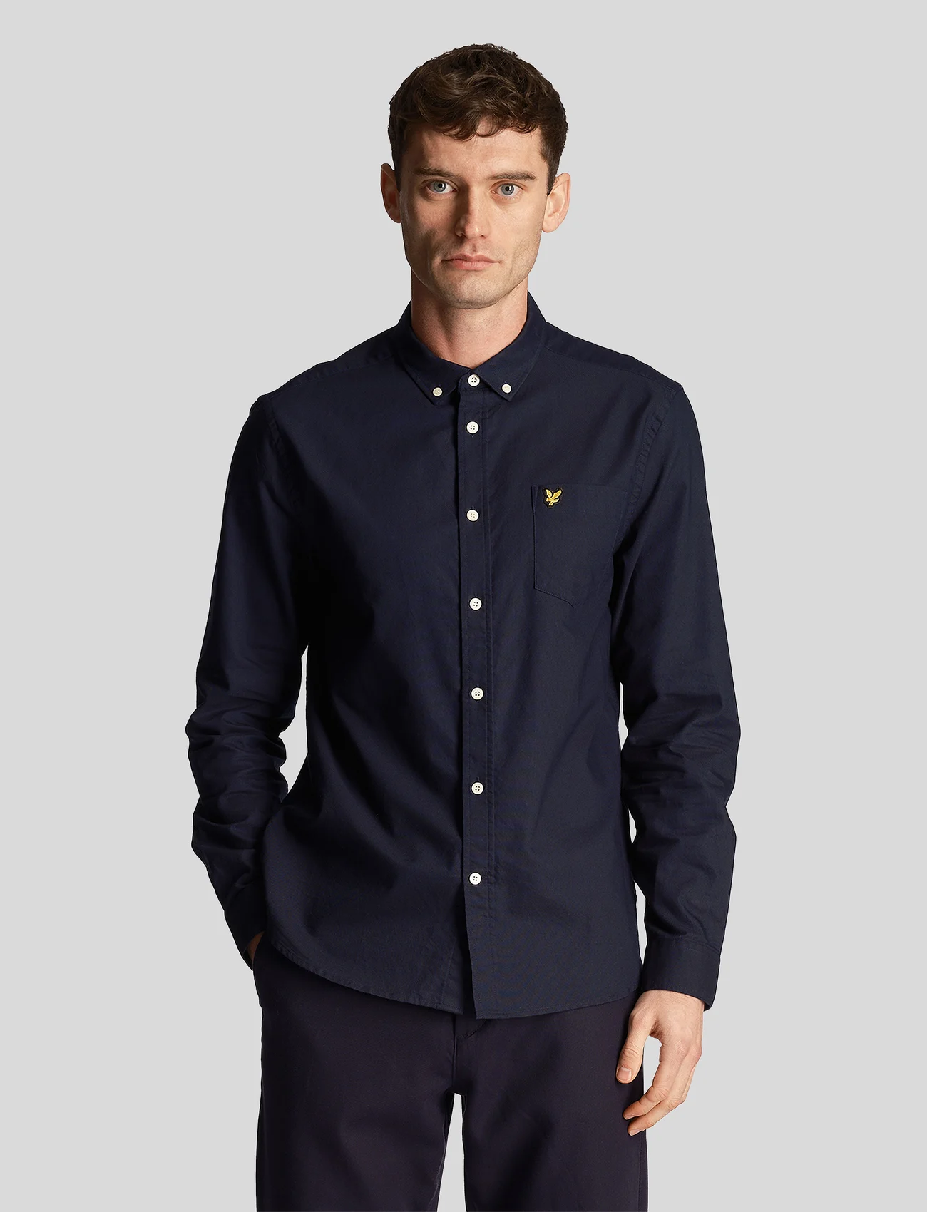 Lyle & Scott - Regular Fit Light Weight Oxford Shirt - chemises oxford - dark navy - 0