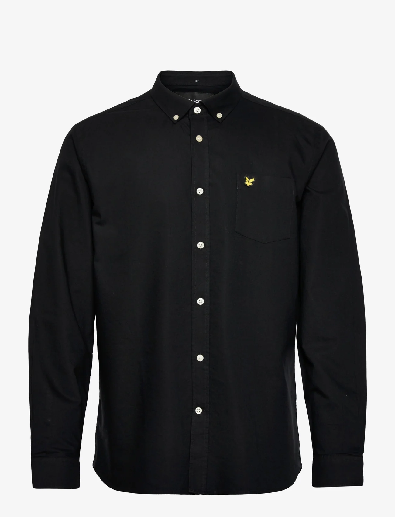 Lyle & Scott - Regular Fit Light Weight Oxford Shirt - oxford-skjortor - jet black - 0