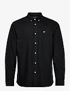 Regular Fit Light Weight Oxford Shirt - JET BLACK