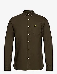 Lyle & Scott - Regular Fit Light Weight Oxford Shirt - oxford skjorter - olive - 0