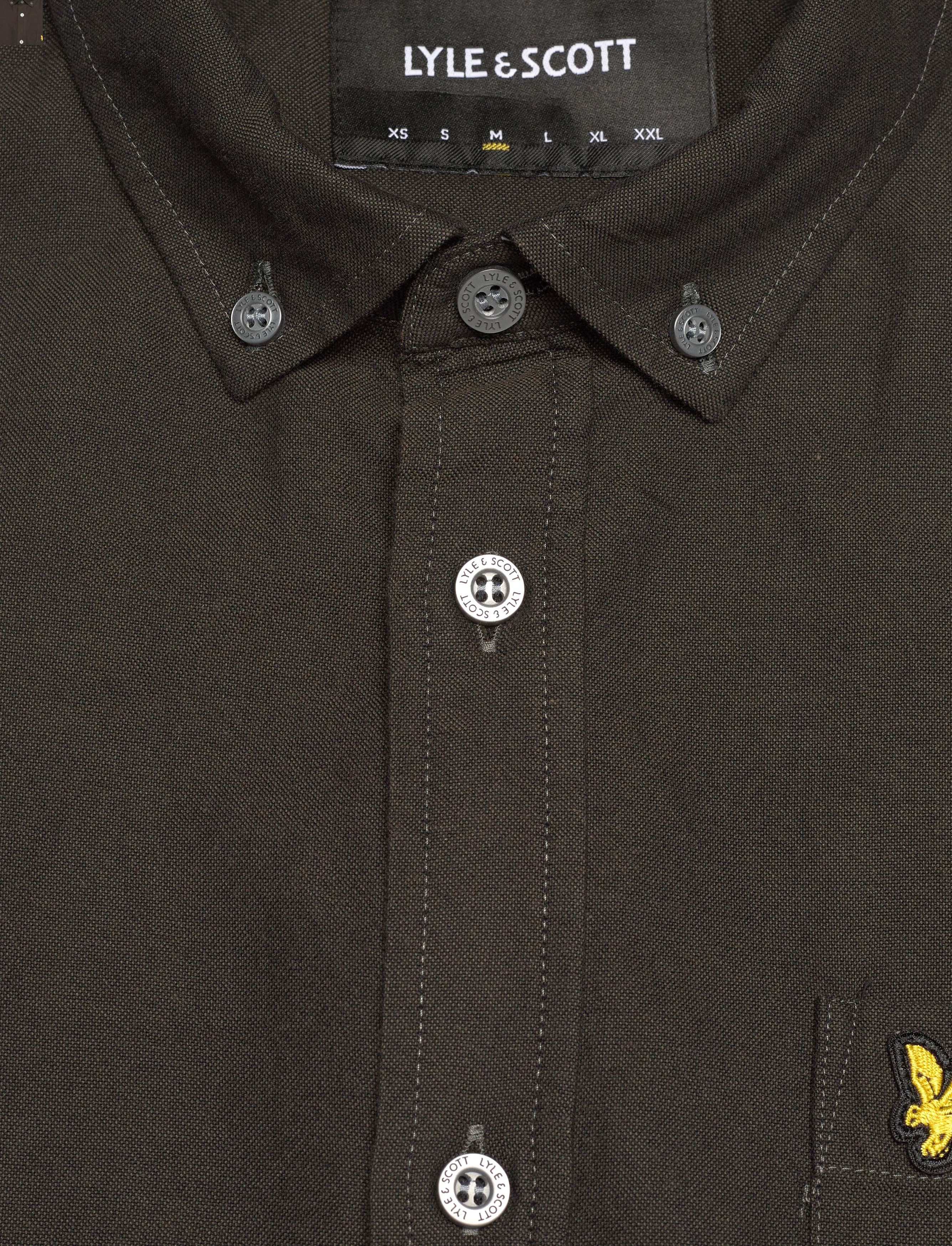 Lyle & Scott - Regular Fit Light Weight Oxford Shirt - olive/jet black - 2