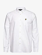 Regular Fit Light Weight Oxford Shirt - WHITE