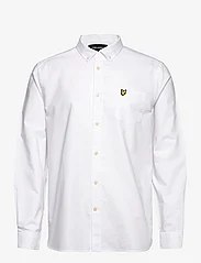 Lyle & Scott - Regular Fit Light Weight Oxford Shirt - oxford shirts - white - 0