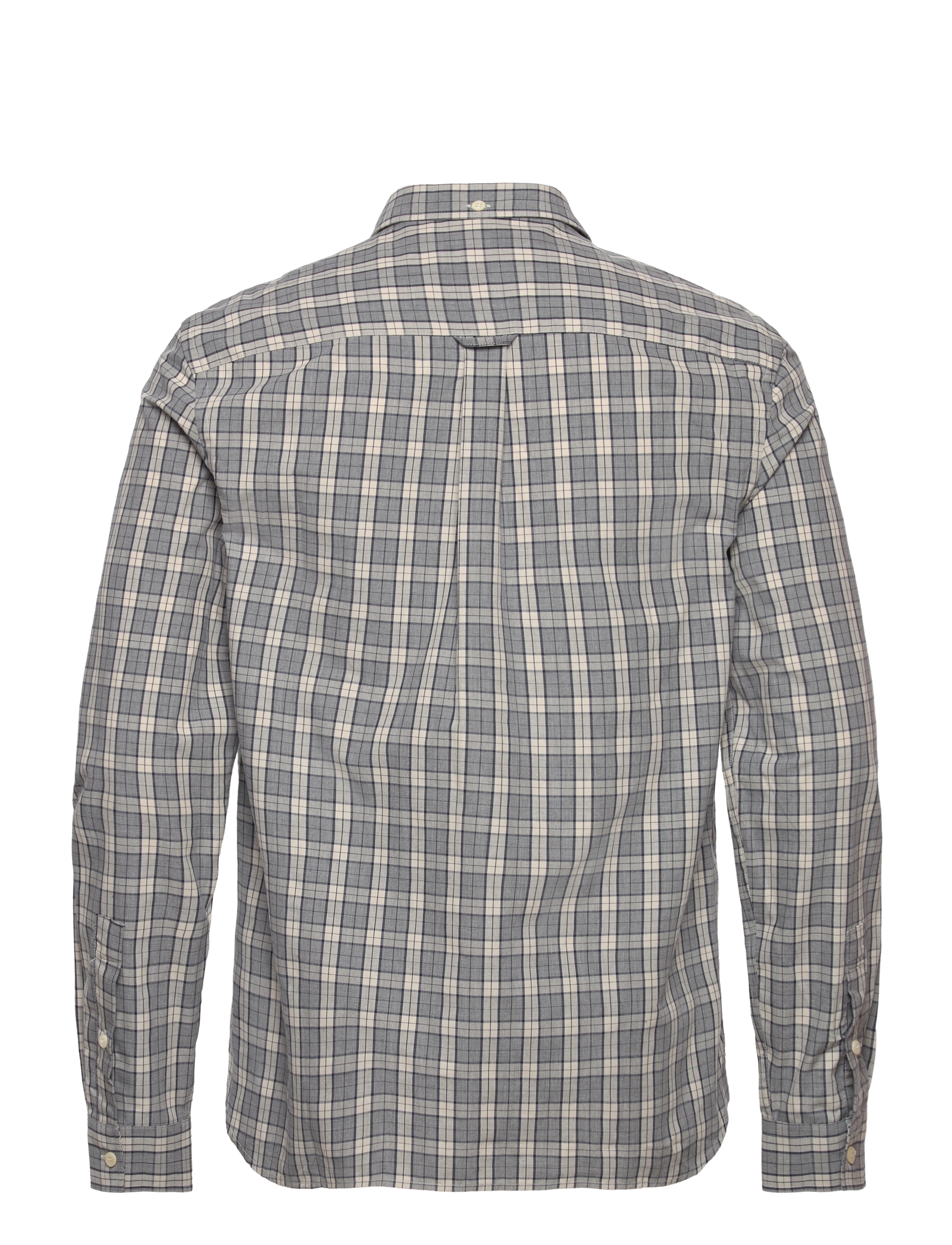 Lyle & Scott - Check Poplin Shirt - touchline white/ mid grey marl - 1