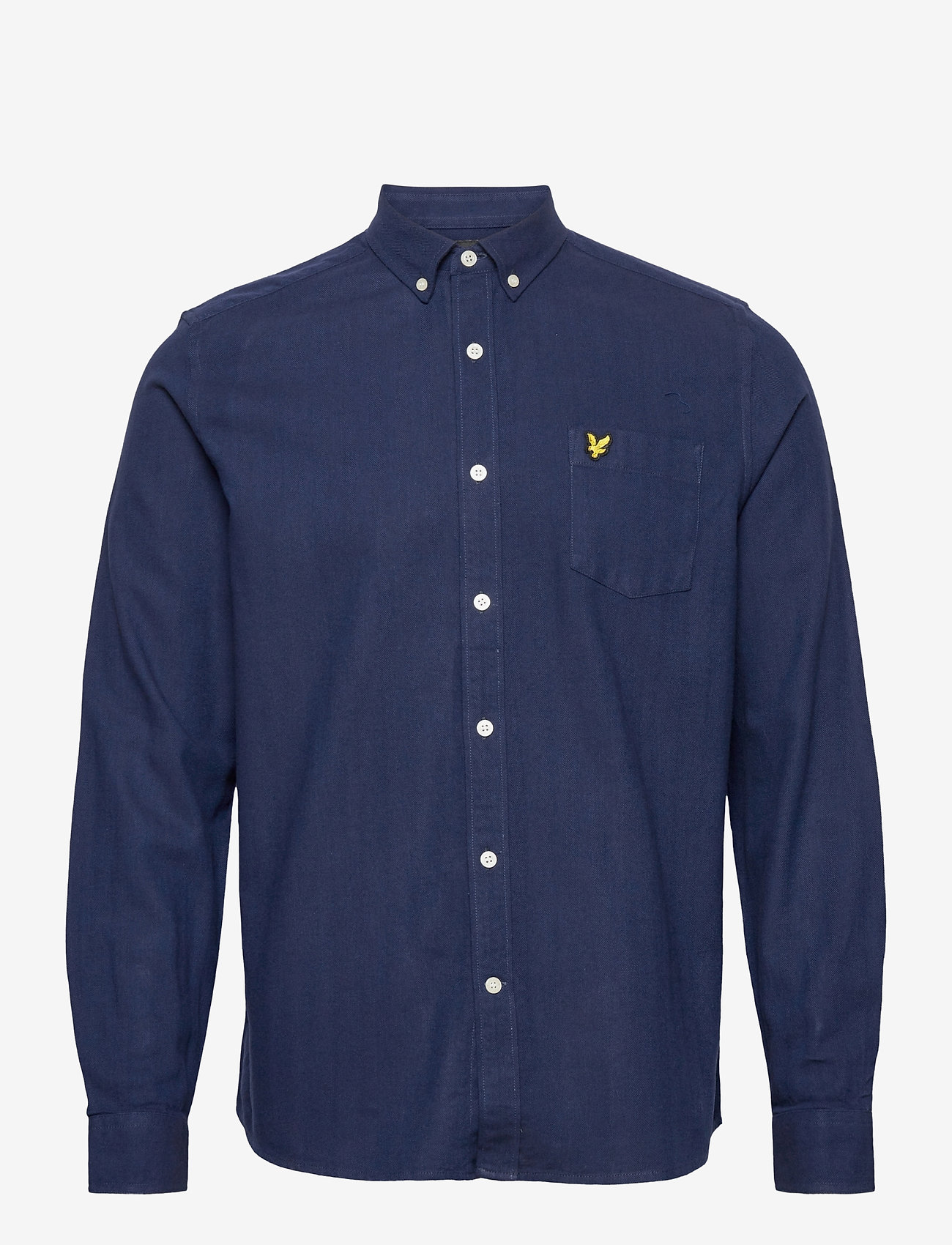 Lyle & Scott - Brushed Herringbone Shirt - dark navy/ indigo - 0