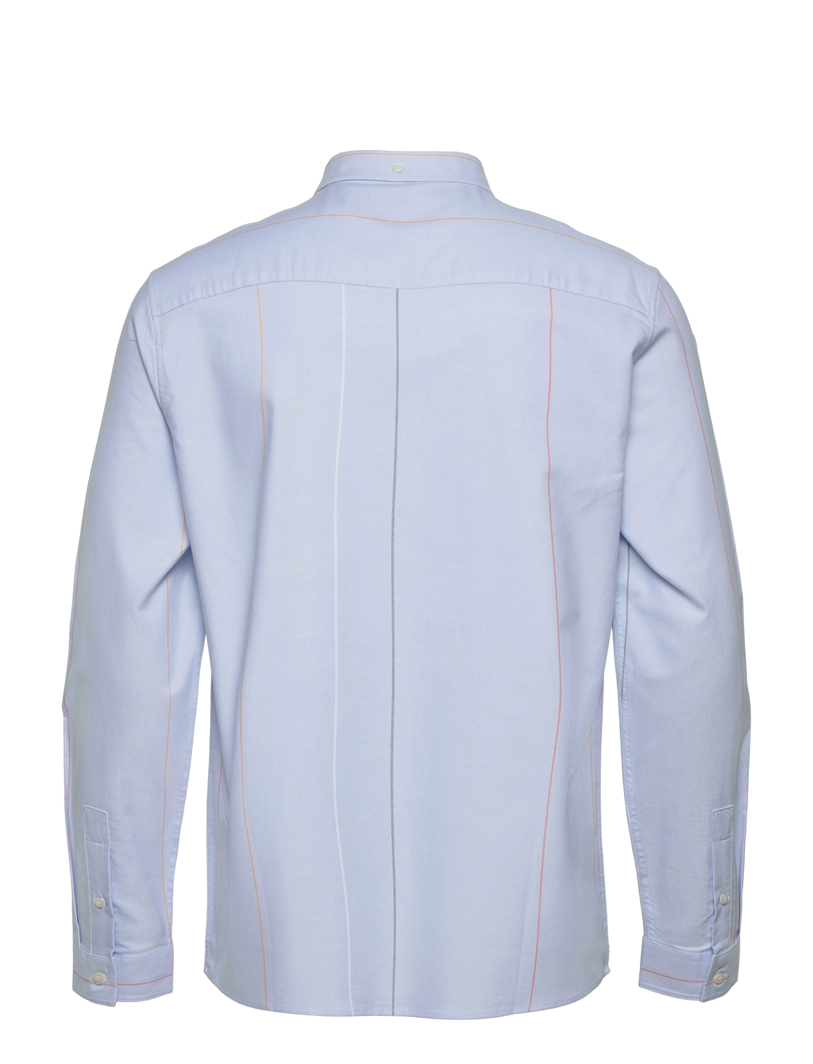 Lyle & Scott - Vertical Stripe Long Sleeve Oxford Shirt - riviera - 1