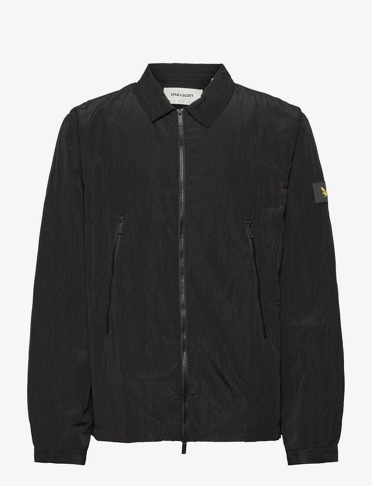 Lyle & Scott - Dual Zip Overshirt - jet black - 0