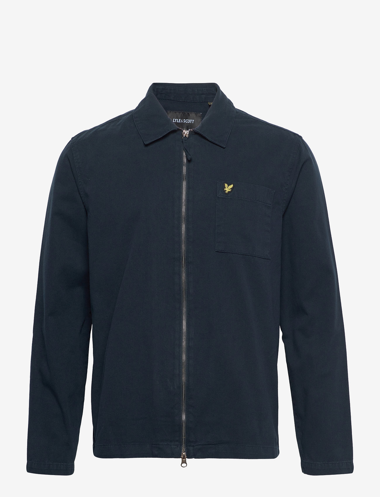 Lyle & Scott - Washed Twill Overshirt - dark navy - 0