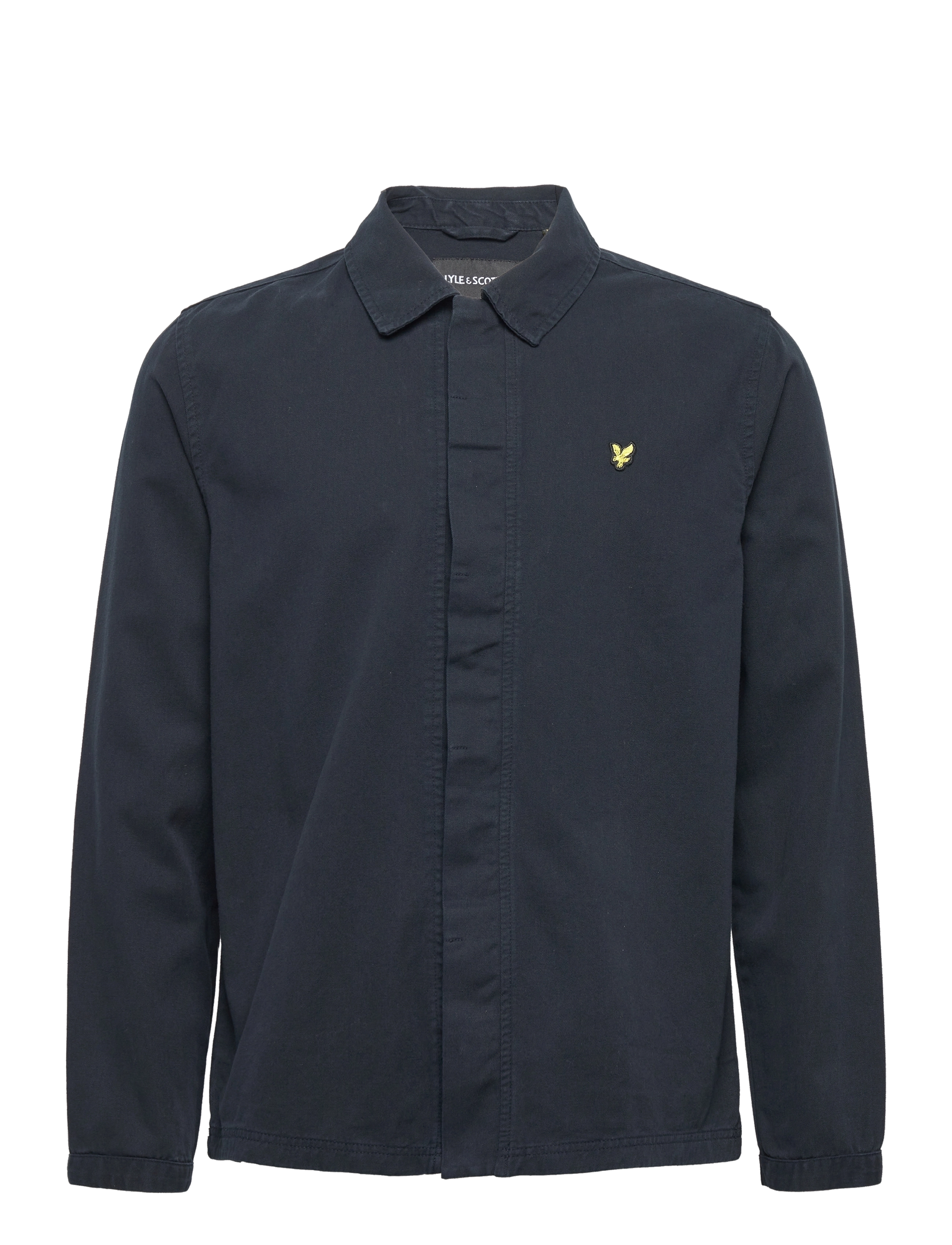 Lyle & Scott - Washed Drill Overshirt - dark navy - 0