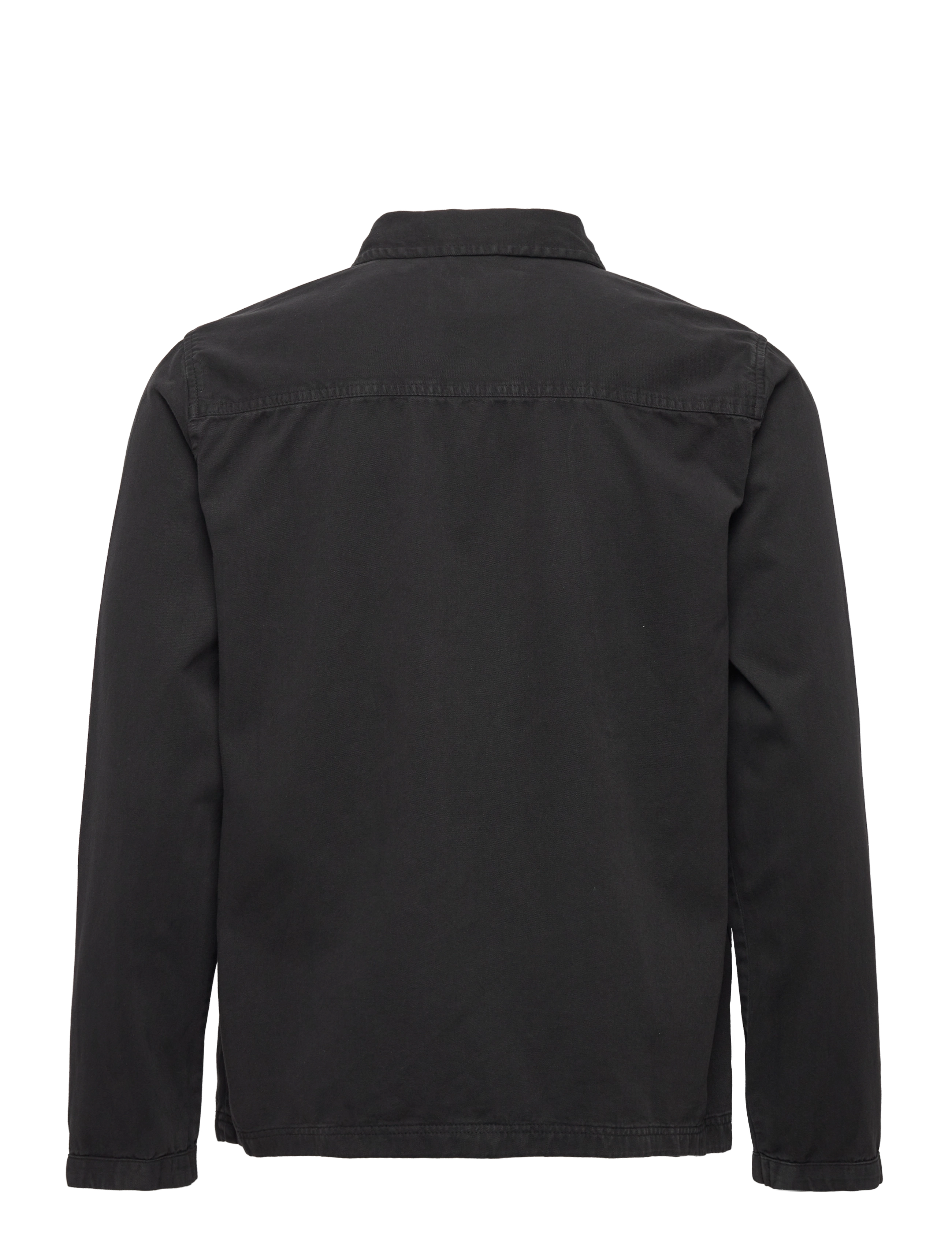 Lyle & Scott - Washed Drill Overshirt - jet black - 1
