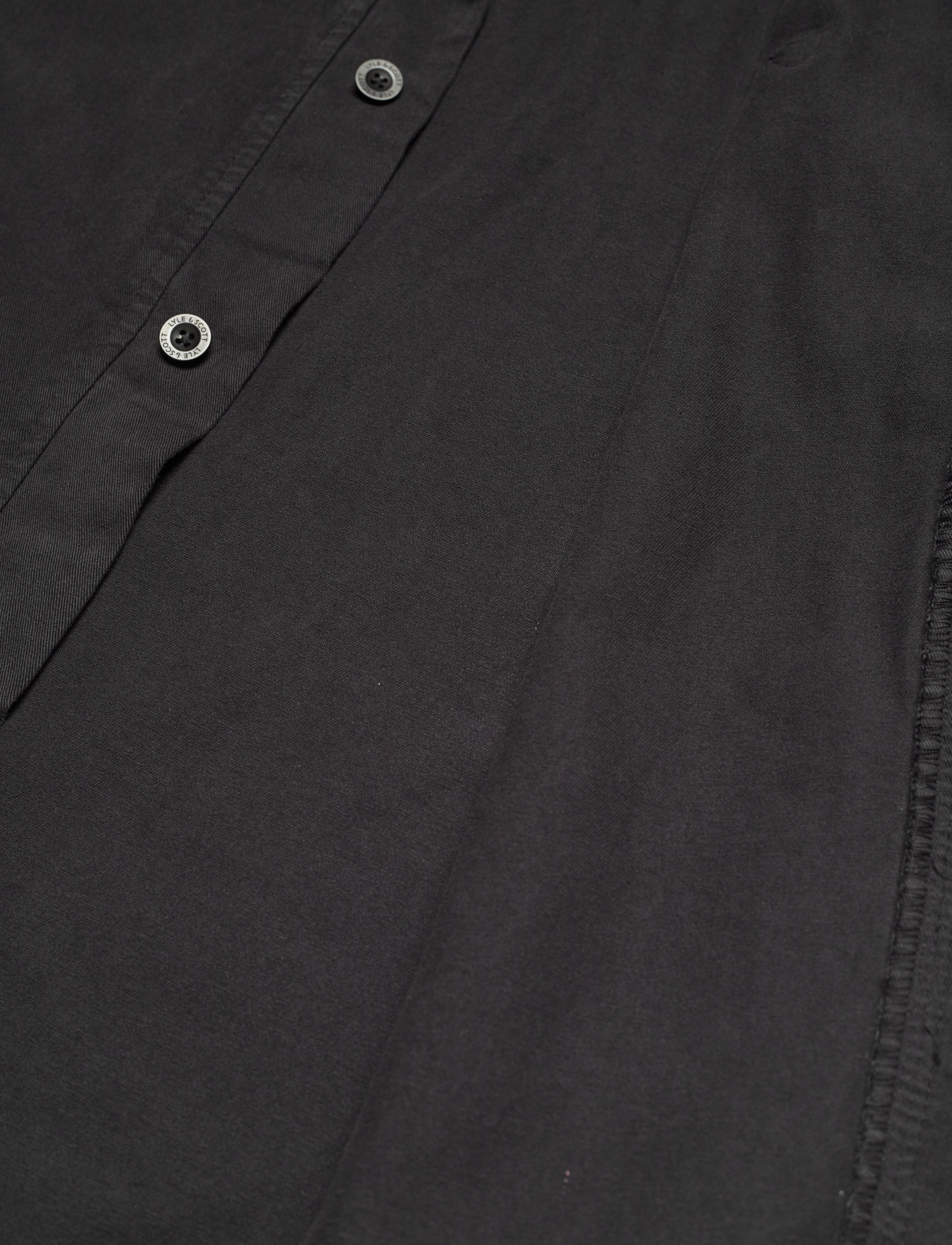 Lyle & Scott - Washed Drill Overshirt - jet black - 3