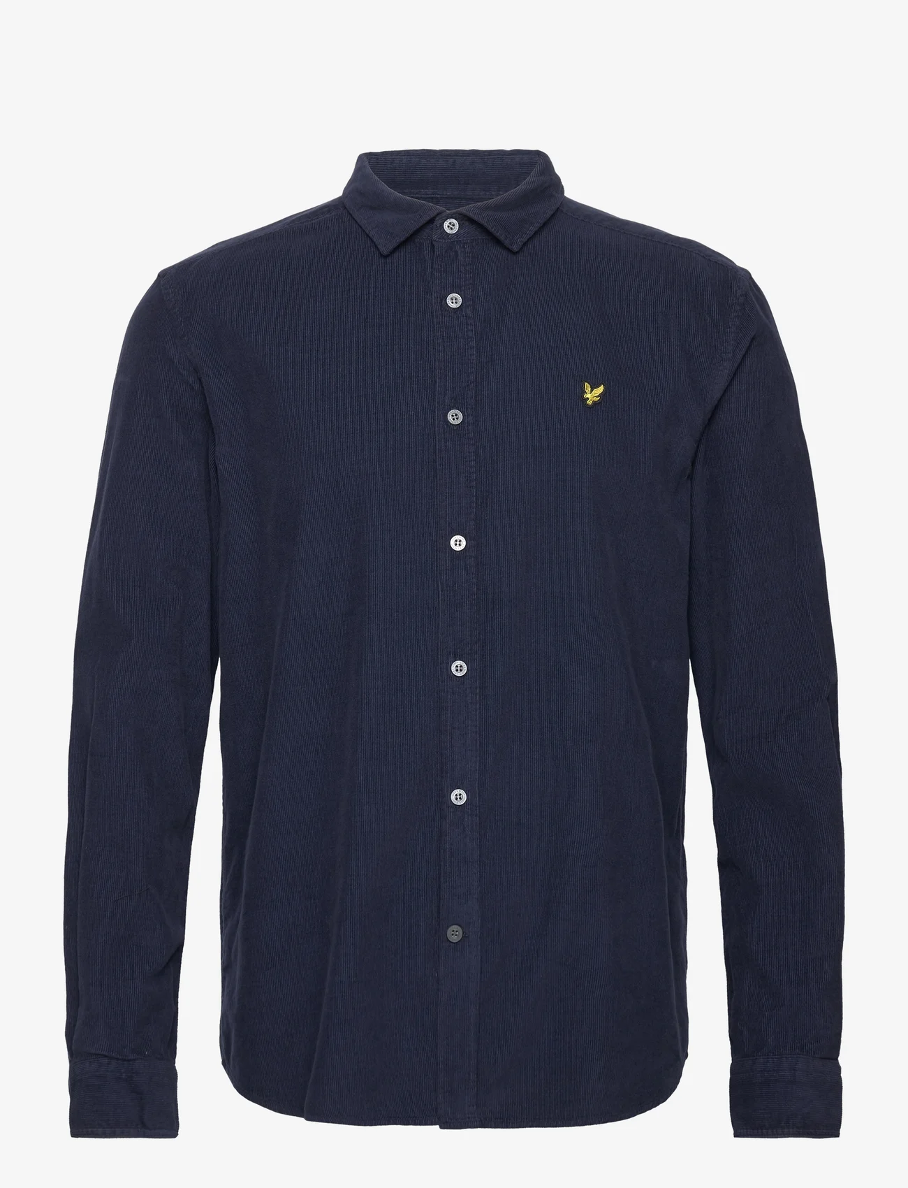 Lyle & Scott - Needle Cord Shirt - corduroy shirts - dark navy - 0