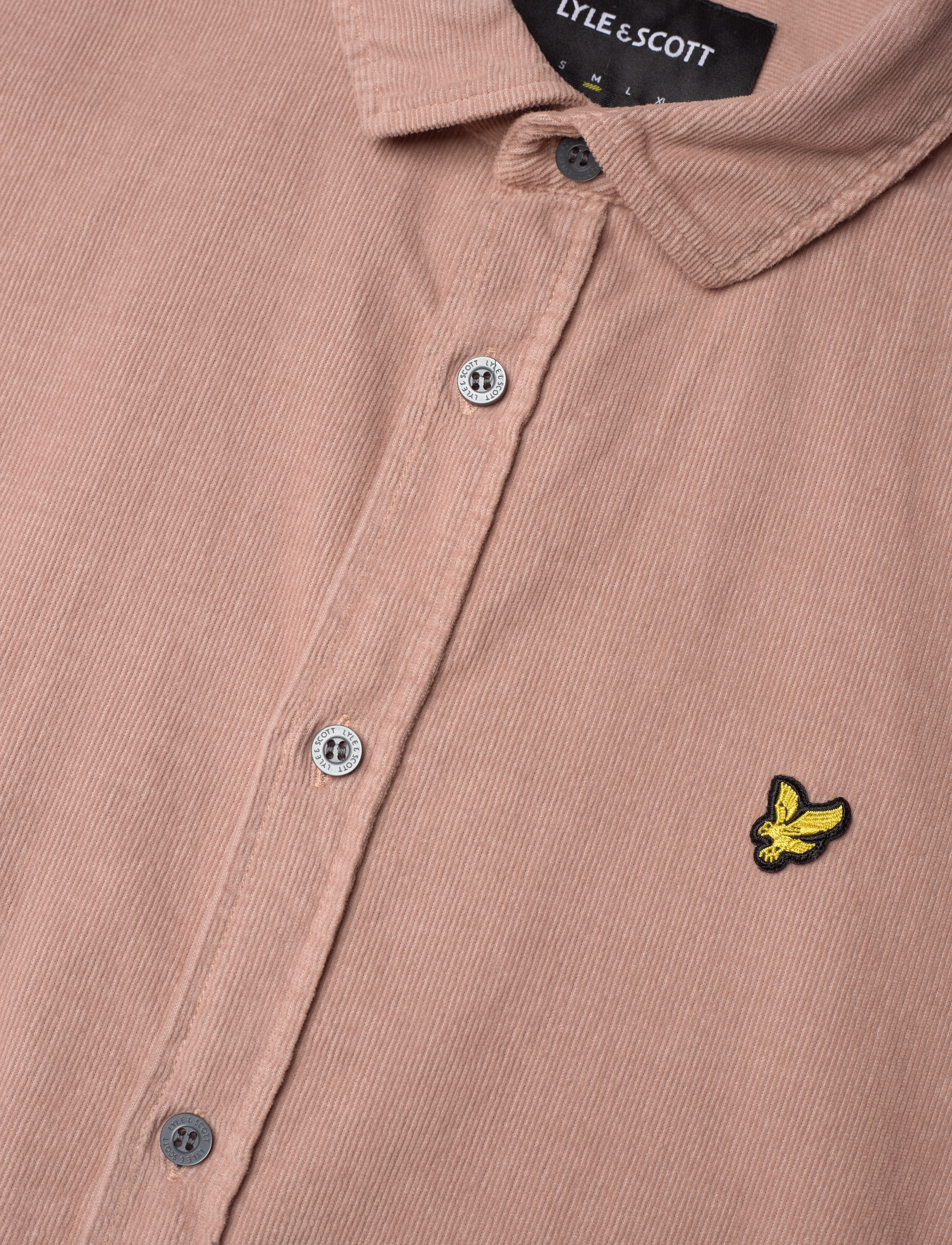 Lyle & Scott - Needle Cord Shirt - mauve dusk - 3
