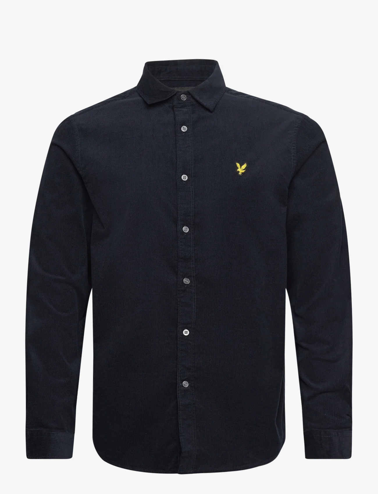 Lyle & Scott - Needle Cord Shirt - corduroy shirts - x081 muddy navy - 0