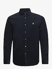 Lyle & Scott - Needle Cord Shirt - corduroy shirts - x081 muddy navy - 0